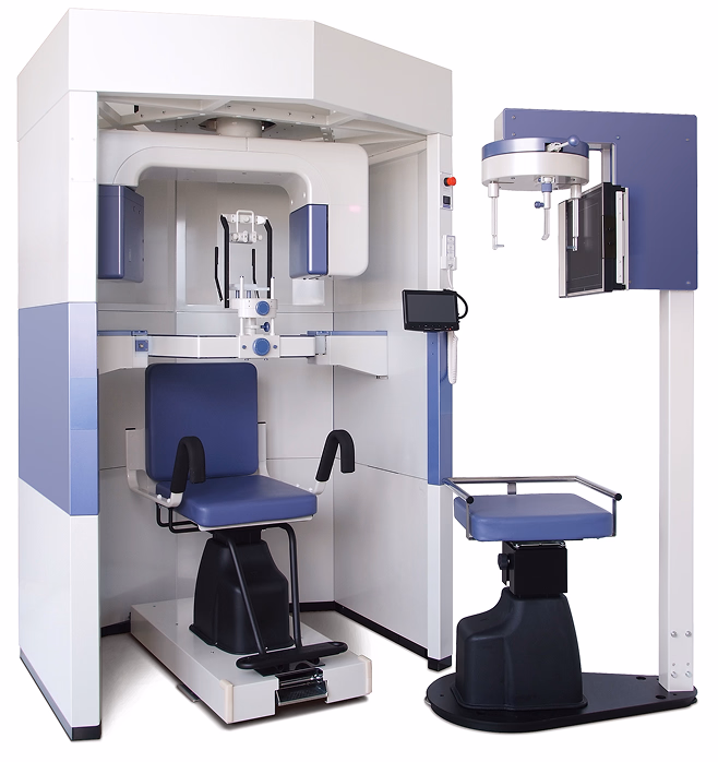 歯科用CT撮影装置と撮影チェア